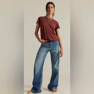We The Free Tinsley Baggy High-Rise Jeans Medium Wash Size 31